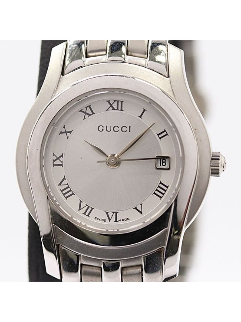 Gucci Date Quartz Silver Dial Watch